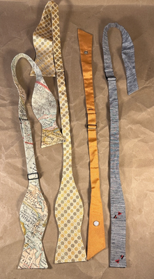 #ad LOT OF 4 Vintage Men#x27;s Bowties 3 Are Adjustable All Are Stylish $28.99