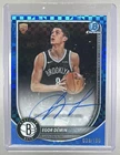 Egor Demin 2025 Bowman Chrome #BCA-ED Blue X-Fractor RC Rookie Auto 39/150