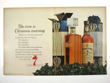 Seagrams Seven Crown Whiskey Vintage Christmas Ad 1960s Holiday Cocktail 2 PG