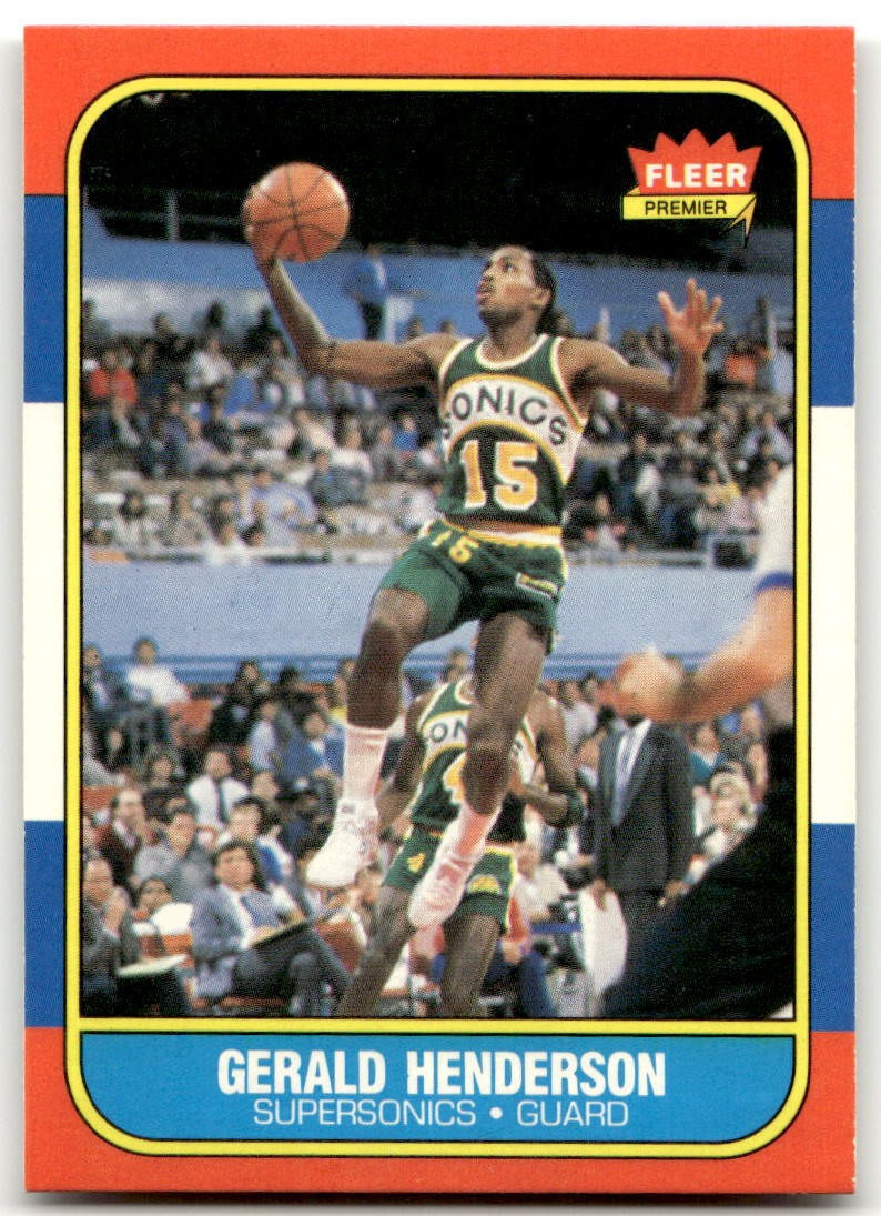 1986-87 Fleer #45 Gerald Henderson SuperSonics NM-MT or Better! SET BREAK!