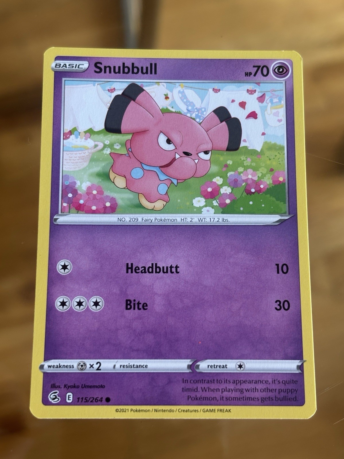 Snubbull - 115/264 - Common Pokemon Card