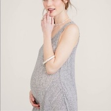 HATCH Women  s Dress Maxi Linen Gwen Striped Tank Maternity One Size Petite