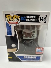 NYCC 2017 Funko Pop! Heroes DC Super Heroes #144 Batman Negro Cromo Caja Dañada
