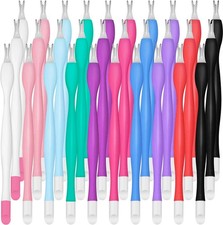 30 Pieces Cuticle Trimmer Remover Pusher Rubber Nail Cuticle Pusher Tipped