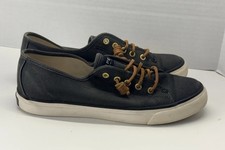 Sperry Women s 8M Canvas Sneakers Bluish Gray Slip-On Boat Shoes STS90555