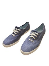 Keds Women's Champion Sneakers Size 8 Navy Blue Chambray Canvas NWOB
