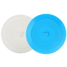 Tub Stopper 2 Pack, 6 inches Large Silicone Drain Plug Hair Stopper Flat
