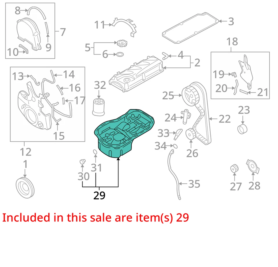 Panela de óleo do motor Mitsubishi Galant 2004-2012 G37ZB - Imagem 3 de 4
