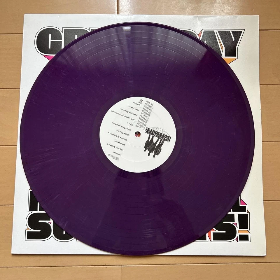 Green Day International Superhits Purple Vinyl Record Used Compilation Album - Image 4 of 4