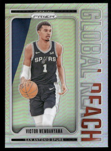 2024-25 Panini Prizm #9 Victor Wembanyama Global Reach Prizms Silver
