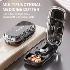 Pill Cutter Tablet Splitter Adjustable for Small  Large Pills Fast Easy Cut USA