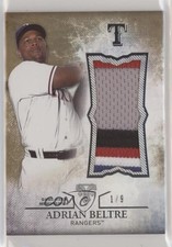 2015 Triple Threads Unity Single Jumbo Relics Gold 1/9 Adrian Beltre HOF a2v