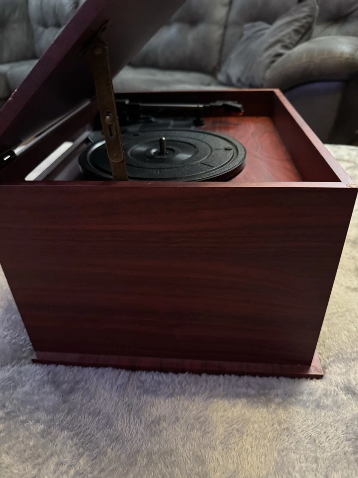 Innovative Technology VTA-200B Turntable Mahogany Record Vinyl Player - Image 4 of 4