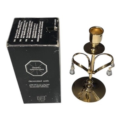 14 Stück CRYSTAL TEMPTATIONS - 24K VERGOLDET KERZENHALTER m. SWAROVSKI - U-2544