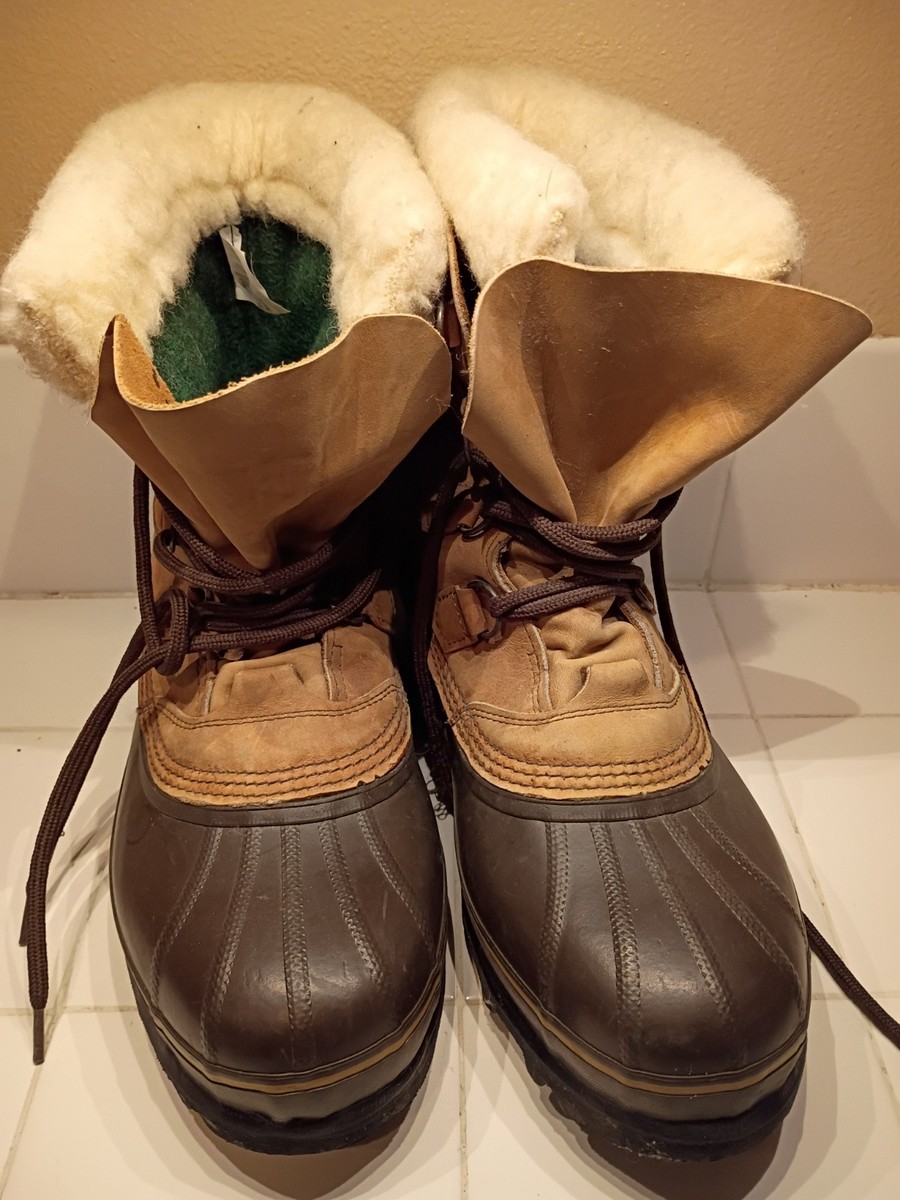 Sorel Bighorn Boots Mens Size 11 Brown Leather Waterproof  display picture 1