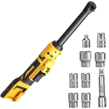 Extended Cordless Electric Ratchet Wrench, 3/8" for DEWALT Battery Long Reach