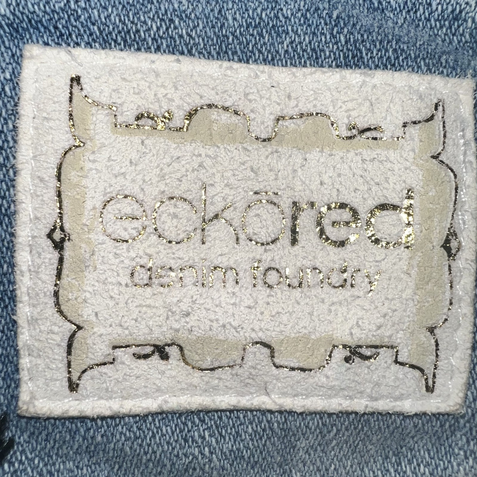 Ecko Red Patchwork Overall Shorts Boho Appliqué T… - image 6