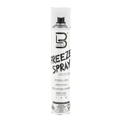 L3 Level 3 Freeze Hair Spray - Long Lasting and Strong Hold Hair Spray - 400ml