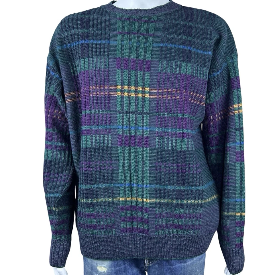 VTG Pendleton 100% Virgin Wool Crew Neck Sweater Geometric Heritage USA Mens L - Image 4 of 4