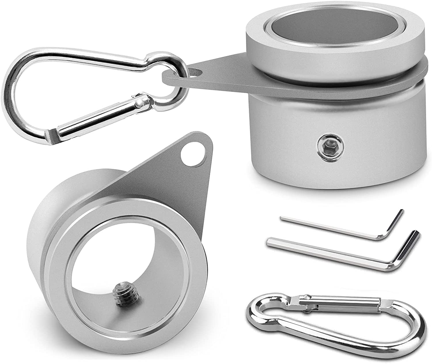 Flag Pole Rings, Aluminum Alloy Flagpole Rings 360° Rotating anti Wrap Mounting