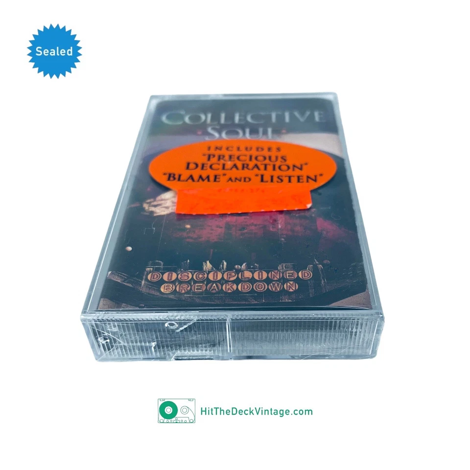 Collective Soul – Disciplined Breakdown Cassette Tape 1997 w/ Hype US 1st SEALED - Image 4 of 4