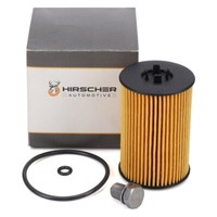 Hirscher ÖLfilter + Schraube FüR Vw Golf 7 Passat Tiguan Touran T6 1.6/2.0 Tdi