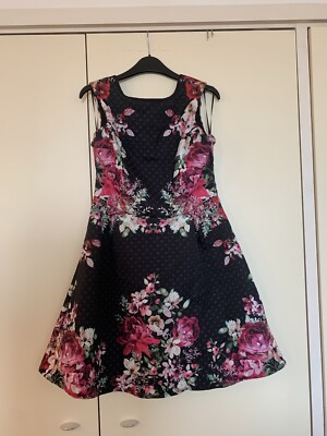 Lipsy Sleeveless Floral Skater Dress UK
