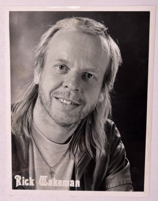 Rick Wakeman Photograph Yes Original Black And White Promotion March 24th 1994