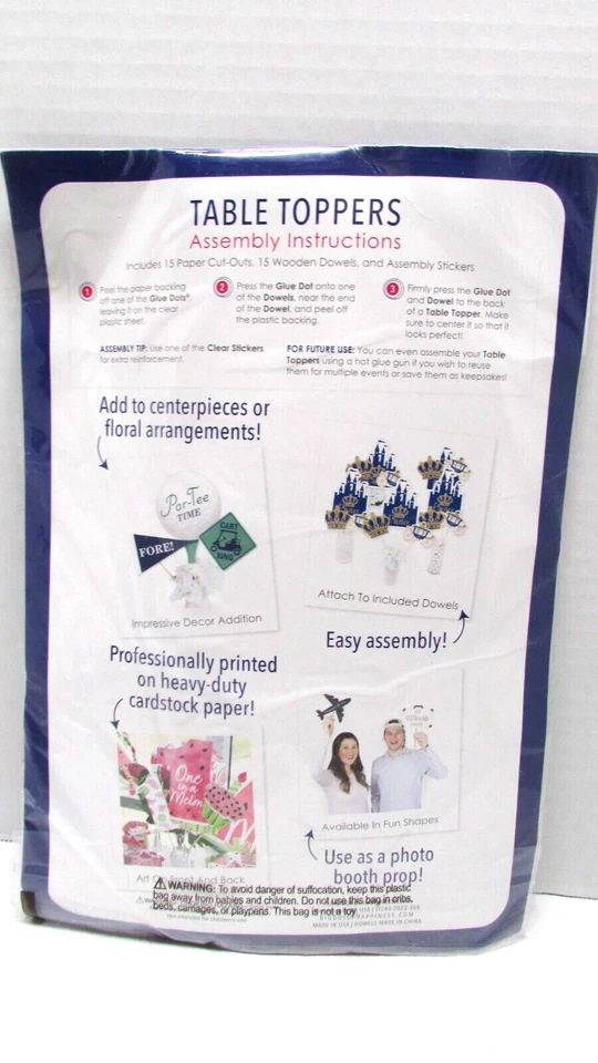 NEW Big Dot Table Toppers Set Of 15, RETIRED RETIREMENT Decorations - Image 2 of 4