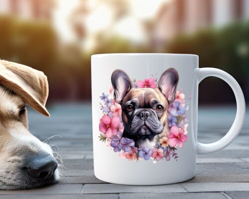 Französische Bulldogge Winter Tasse Kaffeetasse für Hundebesitzer - Bild 1 von 1