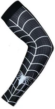 Baseball Football Basketball Sports Compression Arm Sleeve Spiderman Black