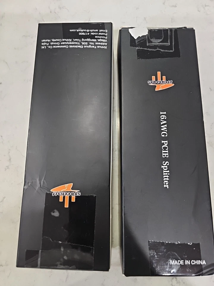 Lot Of 2 SYBECHATF 16AWG GPU VGA 8 Pin PCIE Splitter to Dual 8 Pin(6+2) Adapter - Image 3 of 4