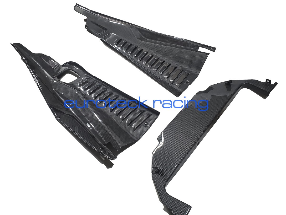 Ferrari 458 Italia Carbon Fiber Engine Bay Cover Set 3pc with Firewall NEW!
