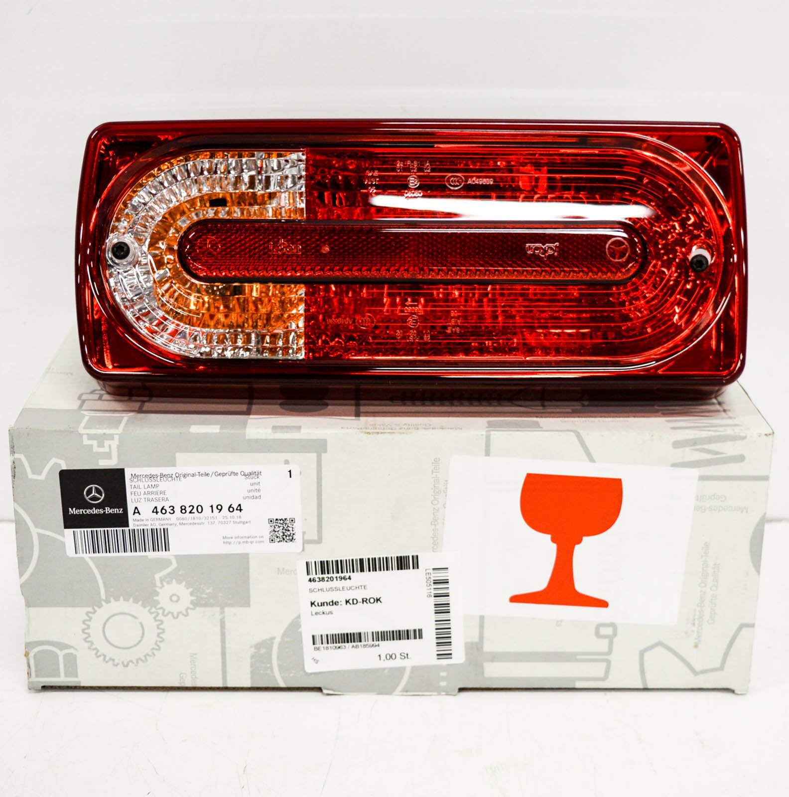 NEW MB G W463 AMG REAR LEFT TAIL LIGHT A4638201964 ORIGINAL | eBay