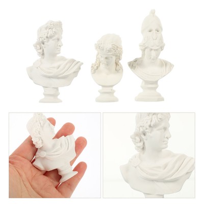3Pcs roman god statue aphrodite statue resin famous sculpture White