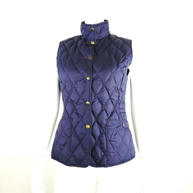 Eddie Bauer Down Vest Women's Small Quilted Puffer Sleeveless Winter