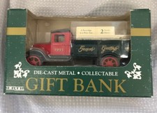 ERTL  1993 Collectors Club Seasons Greetings Diecast Metal Bank Truck NIB 2C 