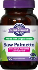 Oregon's Wild Harvest Organic Saw Palmetto-Prostate 90 Vegan Cap. EXP:07/30/2026