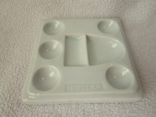 Ivoclar rzadki stary talerz dentystyczny porcelana biała 10x9,5cm doskonały stan