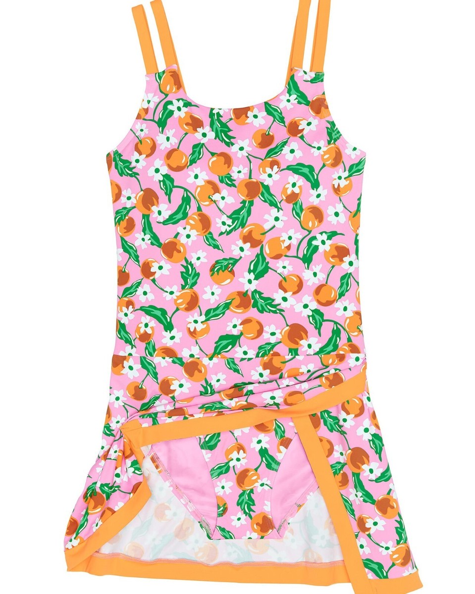 DRAPER JAMES X LANDS' END Plus Size 24W Tummy Control Swimdress