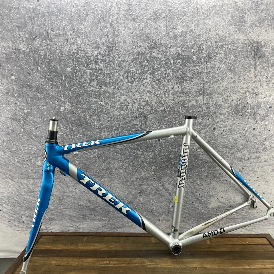 Trek Discovery Channel Frame Set 54 cm Carbon Fork 700c Blue Aero 130 Alpha Race - Image 4 of 4