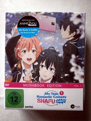 My Teen Romantic Comedy SNAFU Climax! - S3 V1-3 + S.Schuber - 3 DVDs - NEU & OVP