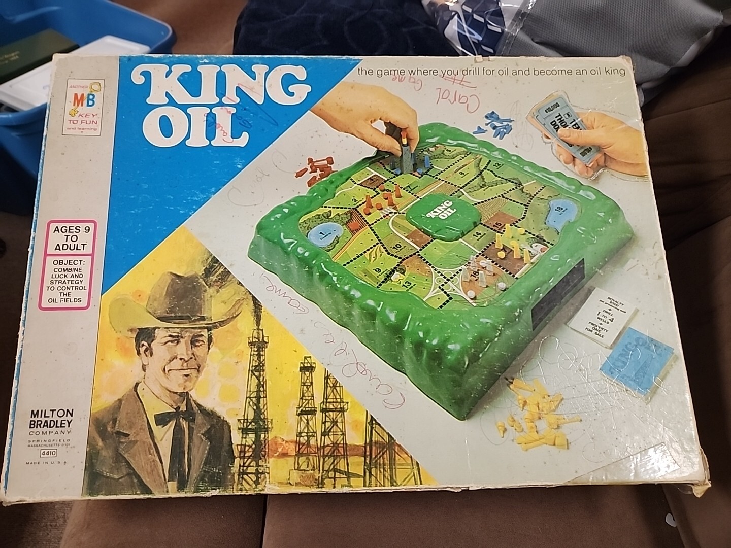 1974 Milton Bradley MB King Oil Board Game Complete eBay