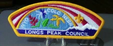 BSA Council Patch:  Longs Peak Council Wyoming/Colorado/Nebraska Patch