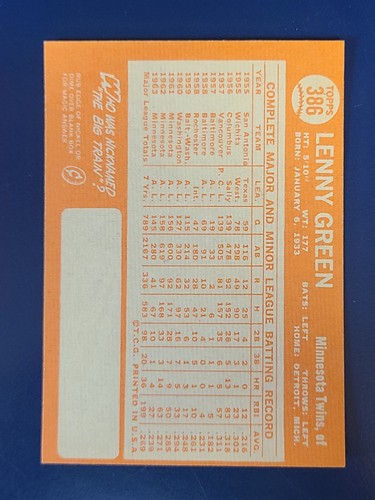Tarjetas de béisbol Topps 1964 completa tu conjunto que elijas #371 - 446 - Imagen 33 de 151