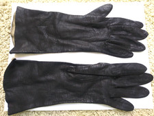 NWOT Vintage but New Gloves Size S Small Driving Unllined Black Italian Leather