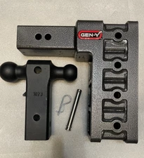 GEN-Y GH-614 Mega Duty Adjustable 9" Drop Hitch 2.5" Receiver 21k Towing