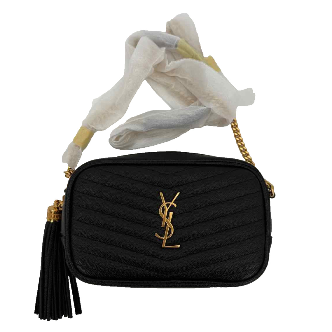 Borsa a tracolla Saint Laurent "LOU MINI" nuova nera taglia OS (7903 59)