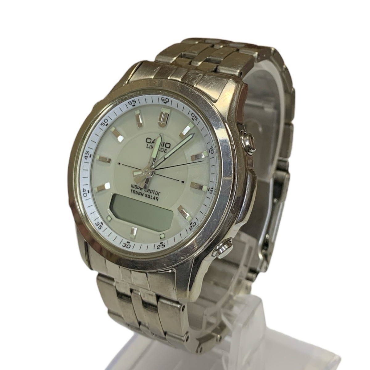 CASIO Lineage wave ceptor LCW-100T Tough Solar Silver Case Men