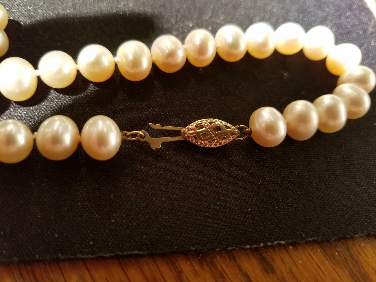 14k cp pearl necklace deals